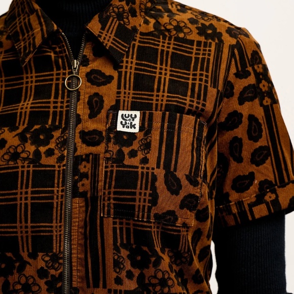 Rex - Short Sleeve Corduroy Jumpsuit - Picture 3 of 3